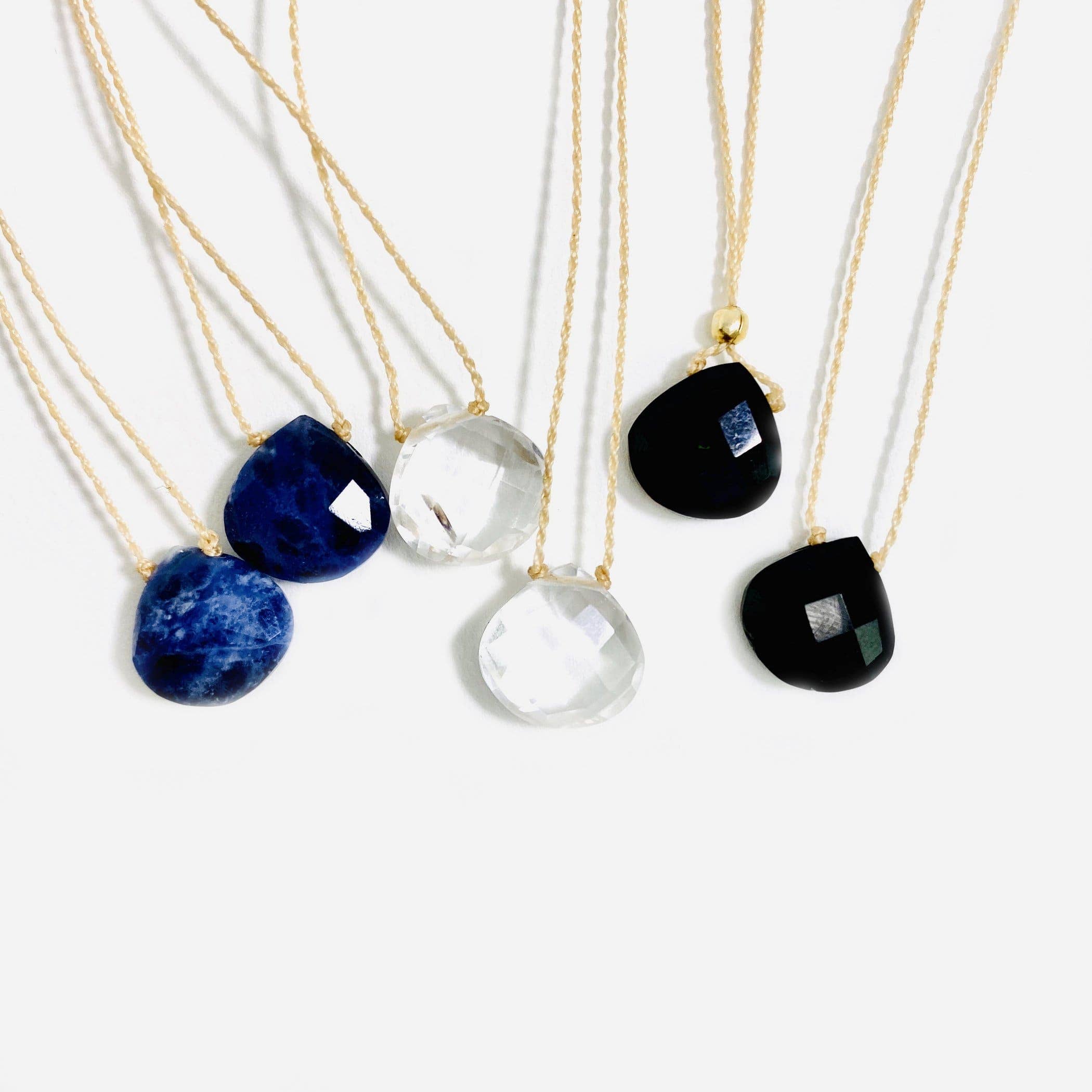 Rock Paradise - Wholesale Beaded/Pearl Necklace - Crystal Gemstone Drop Bead Finished Necklaces (N-DP)4