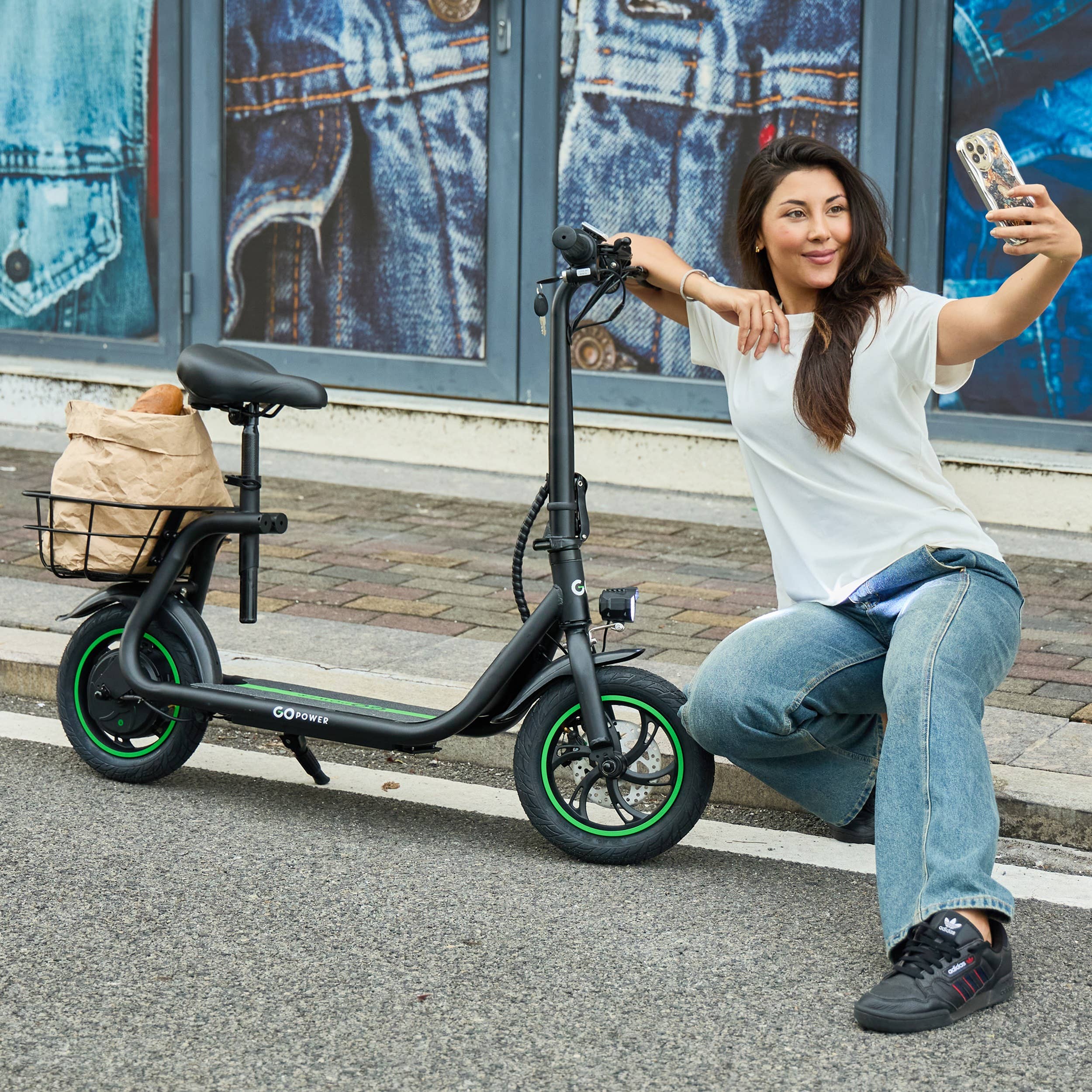 Gopowerbike - Wholesale Bike/Scooter - Kids - GoPowerBike GoFlow Electric Scooter with Seat and Basket4