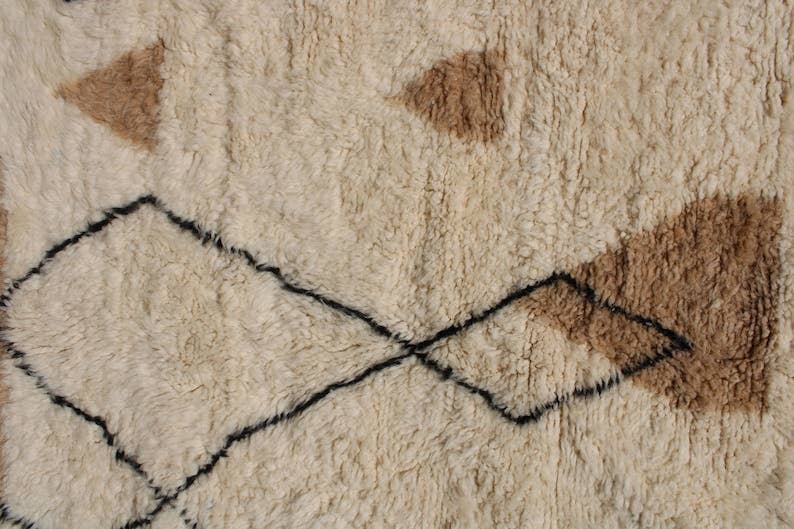 BohoVibeCraft - Wholesale Area Rug - white and brown Moroccan-rugs-modern-carpets-wool-moroccan6