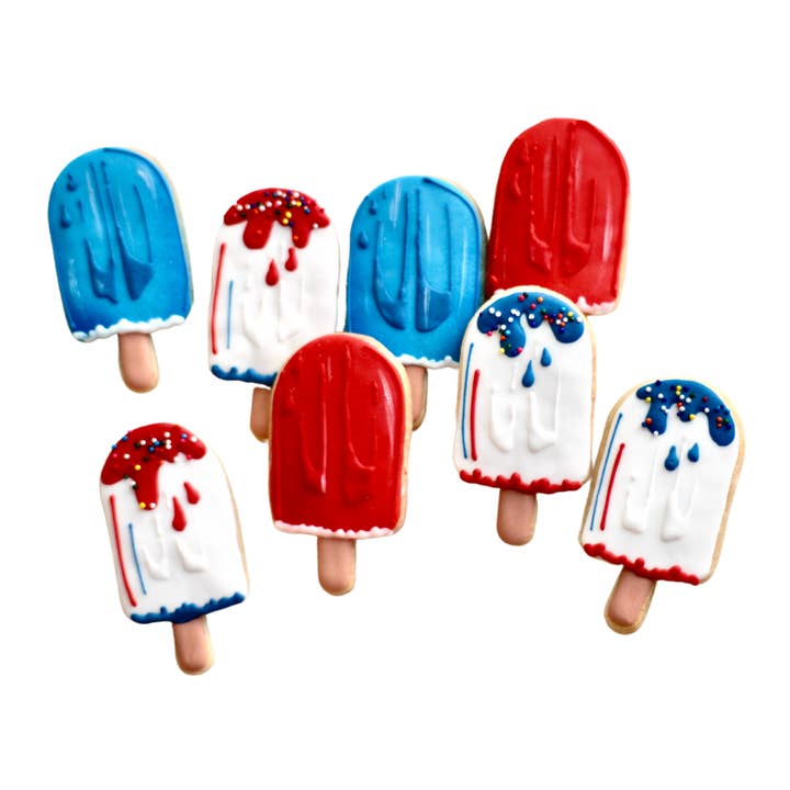 Mini Ice Pop Cookies for wholesale by Sweet Sanctions LLC