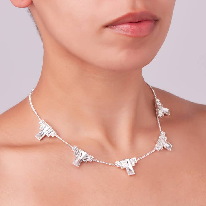 Georgia Necklace Gatsby Collection for wholesale by Polly Edwards Jewellery