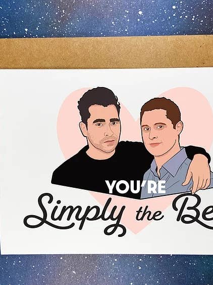 «Simplemente lo mejor» David y Patrick Schitt's Creek para venta al por mayor de The Red Swan Shop