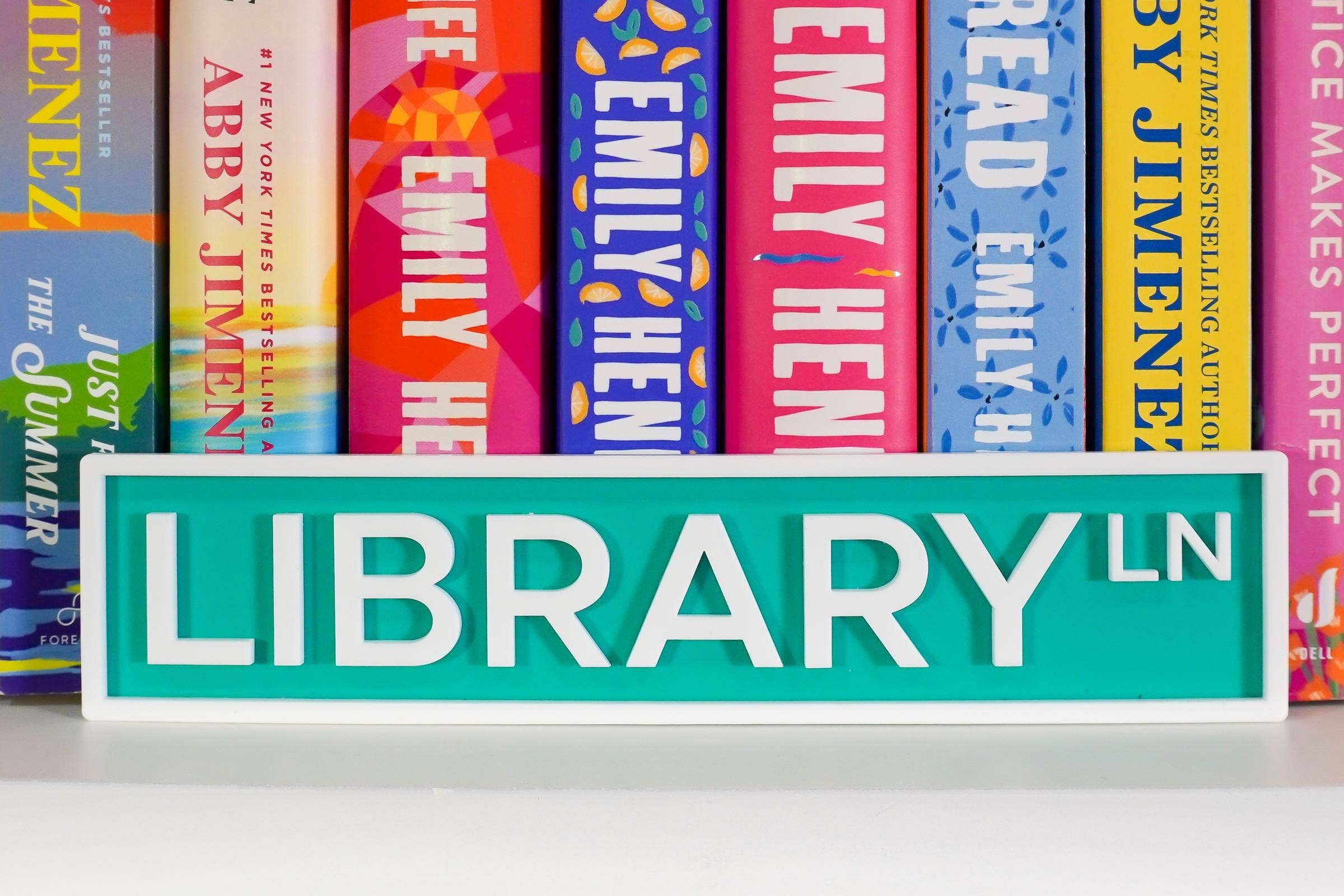 Chapter & Craft Studio - Wholesale Sign - Library Lane Acrylic Street Sign4