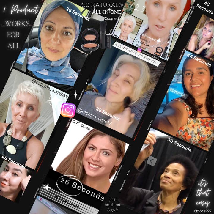 GO NATURAL® - Vente Palette de maquillage pour le teint - GO NATURAL® Les coffrets cadeaux cosmétiques TOUT-EN-UN® - Essai6