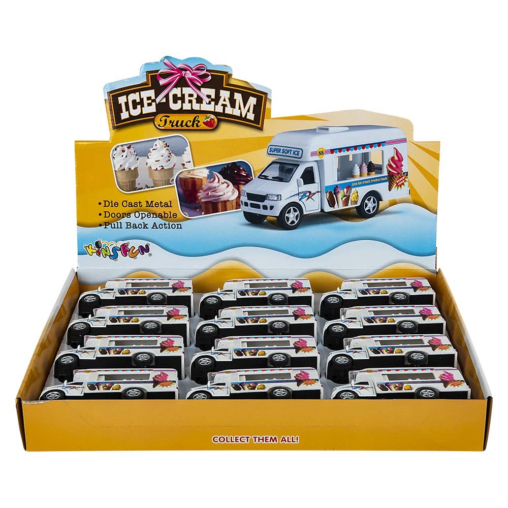 La Luna Bella - Toys - Wholesale Toy Car/Truck - Kids - 5" DIE-CAST PULL BACK ICE CREAM TRUCK LLB Car Toys5