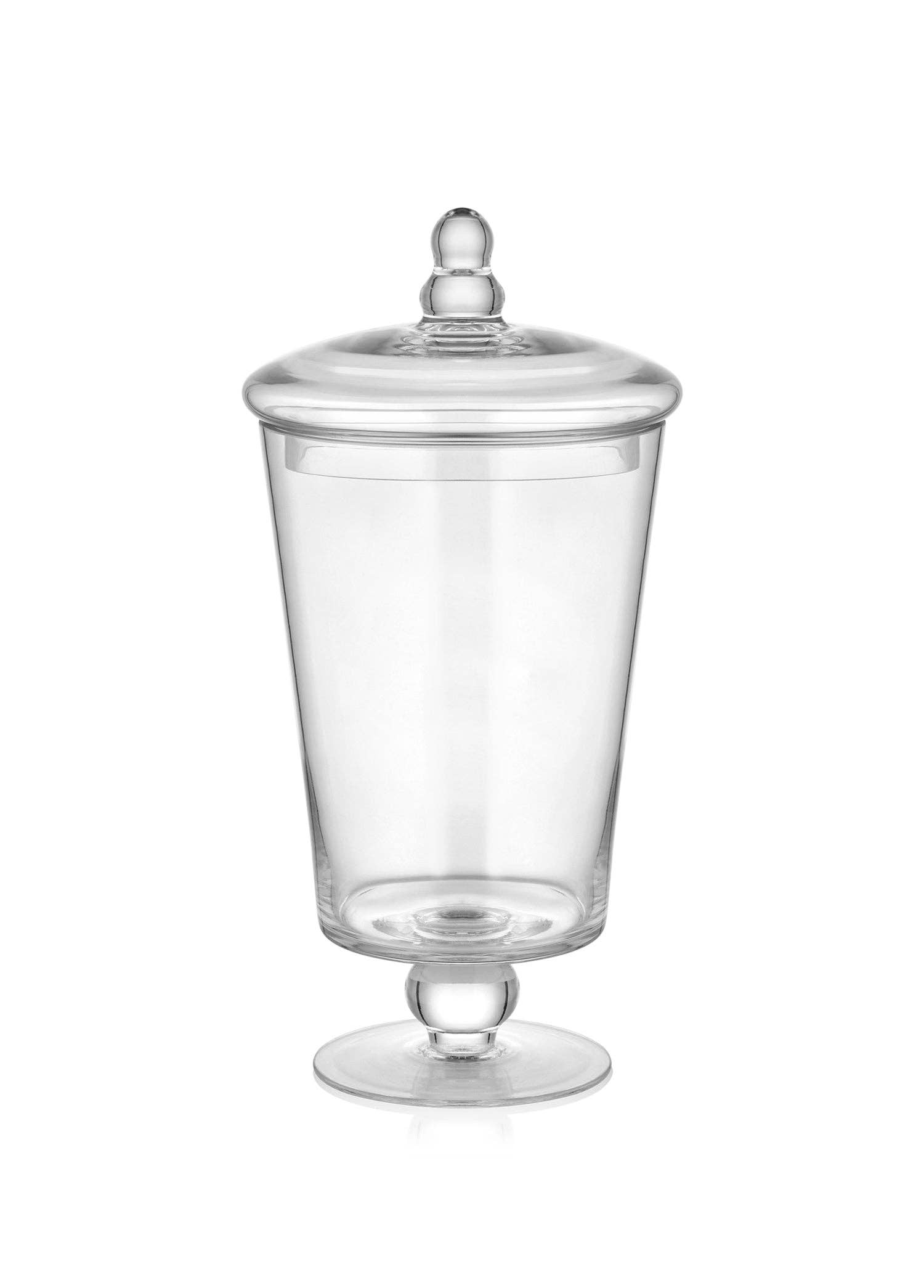 Rozi – wholesale Apothecary jar – Footed Glass Jar With Lid2