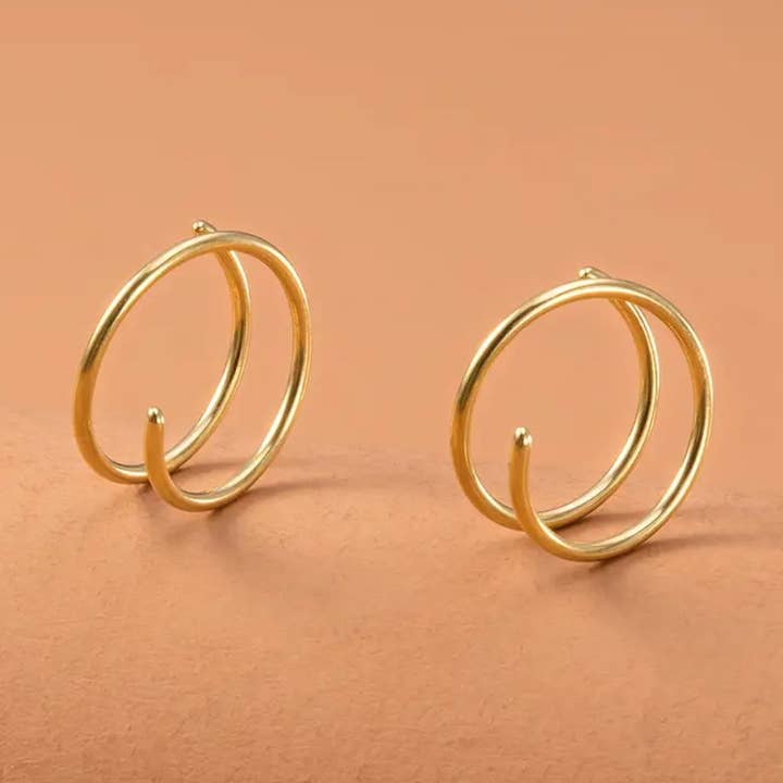Ashlen - Wholesale Hoop Earrings - TINY TWIST EARRINGS (PAIR)0