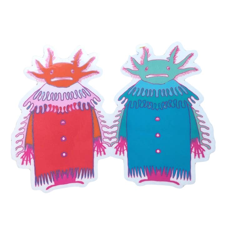 Adesivo Axolotl Love por atacado de Monsters of the Underworld