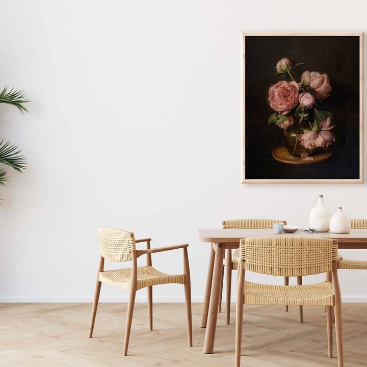 Pink Lemon Decor - Wholesale Kunstprint - Moody Peonies vintage kunstdruk2