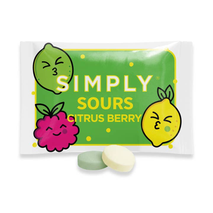 Simply Individually Wrapped Sours - Citrus Berry for wholesale by Simply Gum
