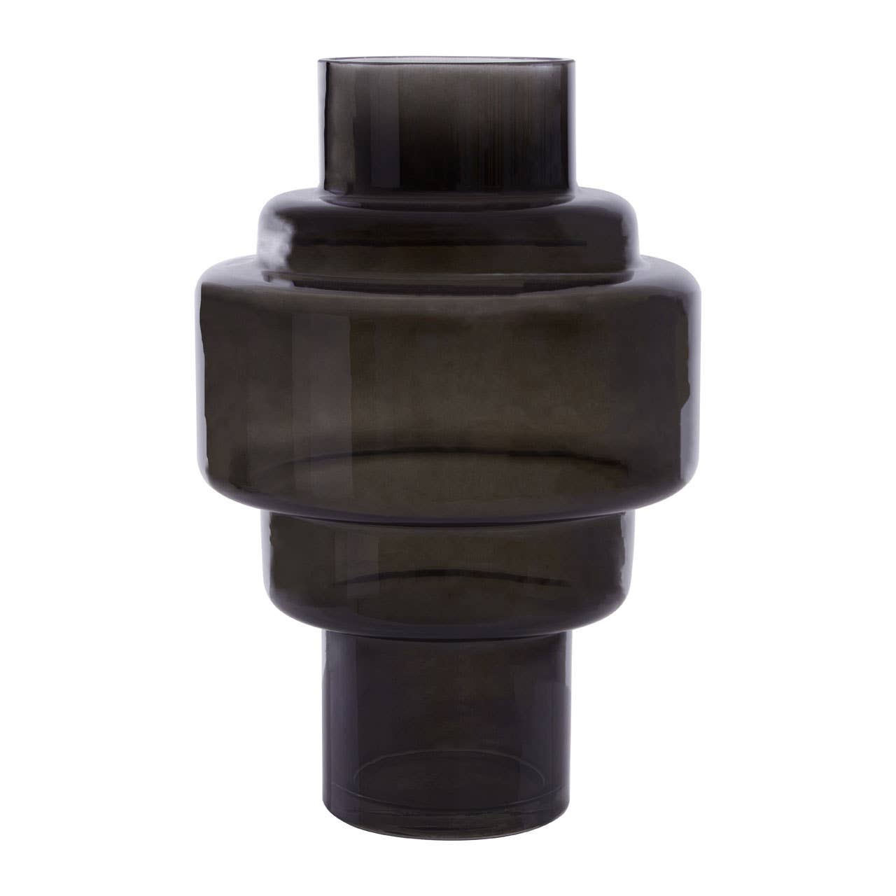 Fifty Five South – wholesale Vase – Cayden Small Smoked Black Vase0