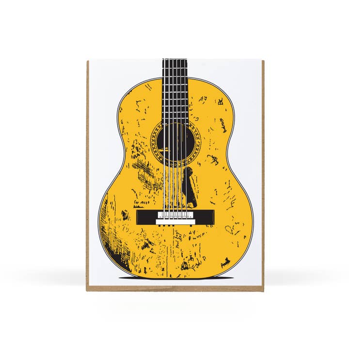 Sweet Bippy Press - Wholesale Everyday Greeting Card - Famous Guitar Series — Trigger Greeting Card1