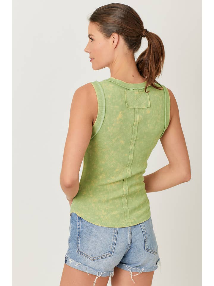 Mystree - Wholesale Tank Top - Women's - 60556 Exposed Seaming Ribbed Tank33