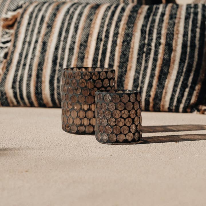 EARTHWARE – wholesale Ljushållare – Med kopparfärgad ljushållare Monet M för värmeljus2