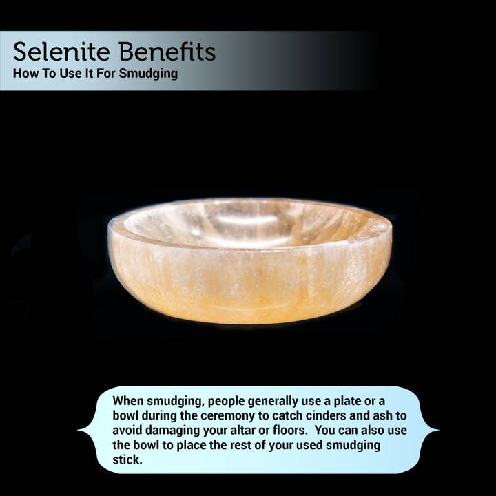 Designs by Deekay Inc. - Wholesale Smudge Plate - Orange Selenite Smudge Bowl (5 in.)1