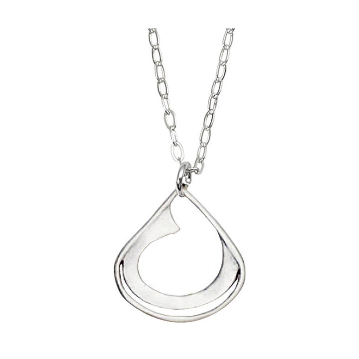 Kleine kenmerkende druppelvormige halsketting voor wholesale door Julia Britell Design