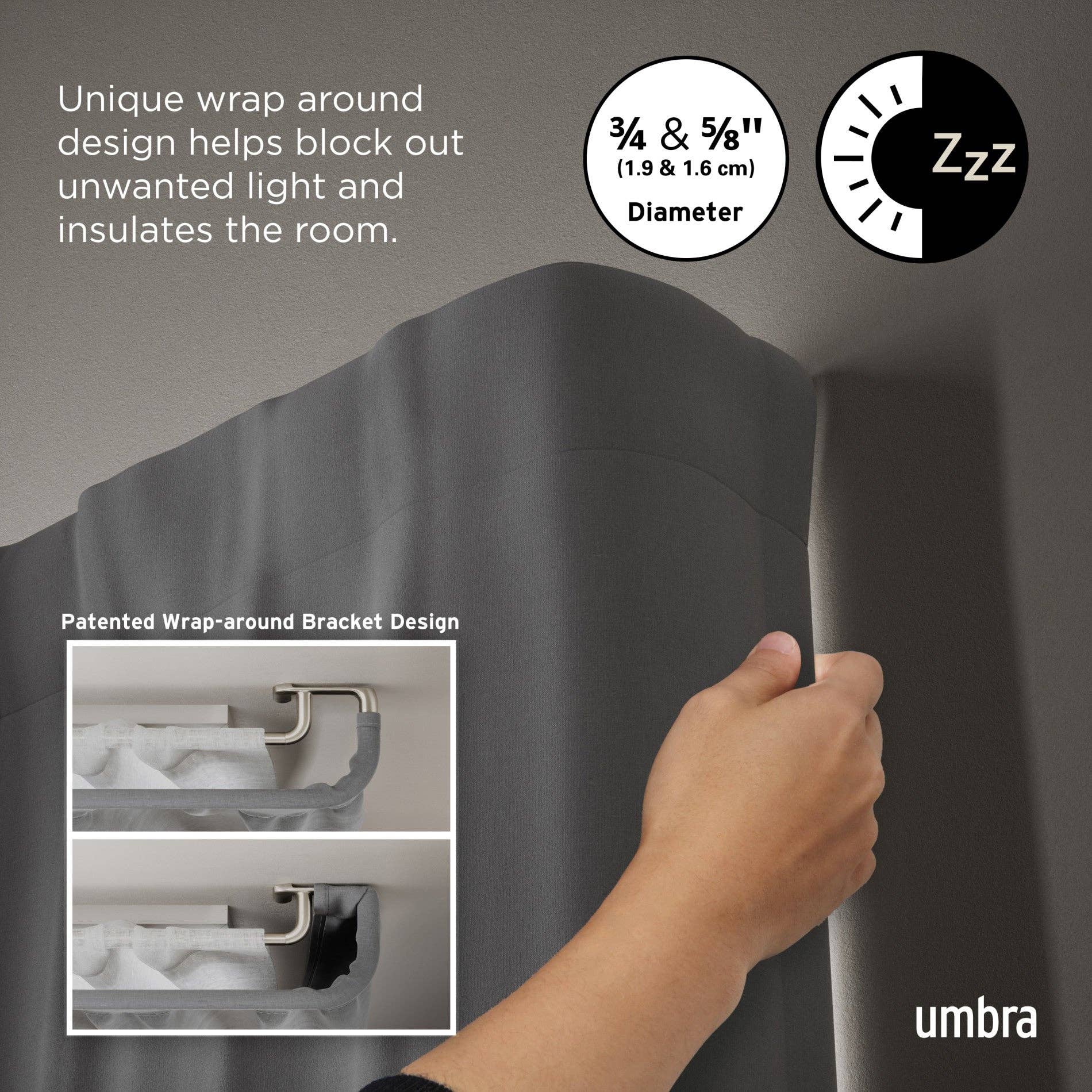Umbra - Wholesale Curtain Rod - Twilight Double Blackout Curtain Rod15
