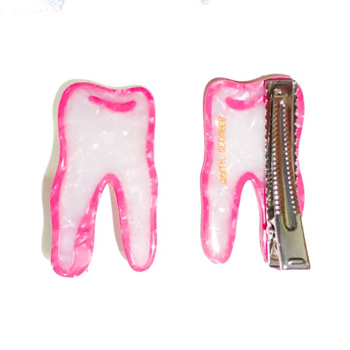 Pink Wisdom Tooth Hair Clip for wholesale by COLETTE BERNARD