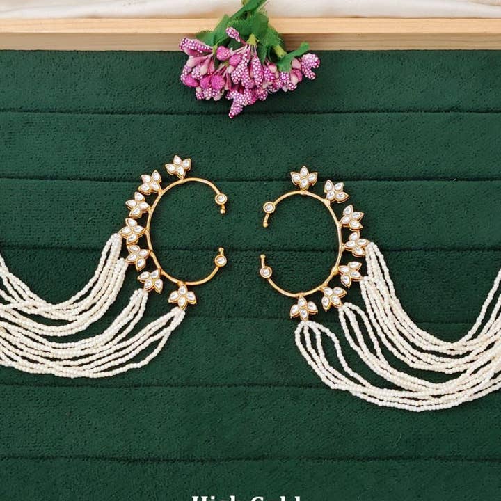 Pearl Strings Bridal Hair Accessory for wholesale by Vinnis Jewelry