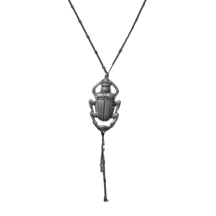 Silver Oscar Long Necklace for wholesale by Lotta Djossou Paris