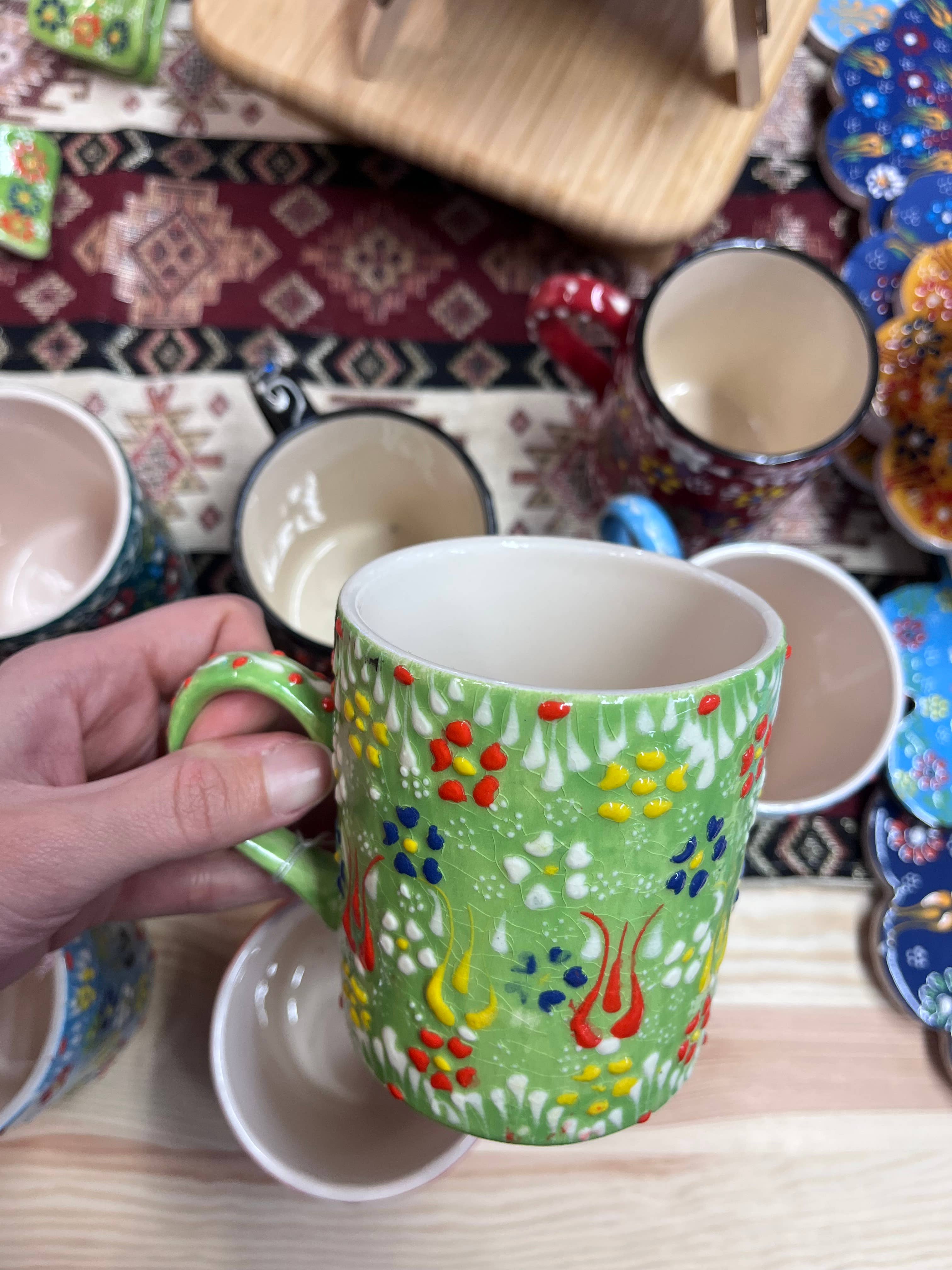 Mediterranean Collection – Engroshandel Kaffekrus – Håndlavede keramiske tyrkiske krus3