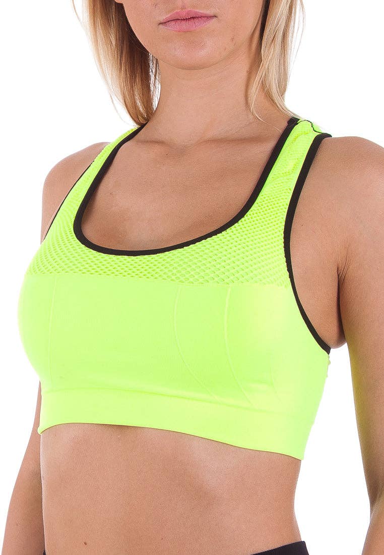 Bellissima - Wholesale Athletic top – Women′s - Actiwear Womens Double Layered Crop Top