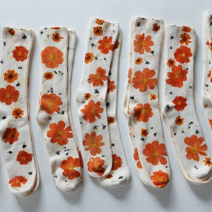 DYE KWEEN - Wholesale Socks - Women's - Flower Power Bamboo Sock13