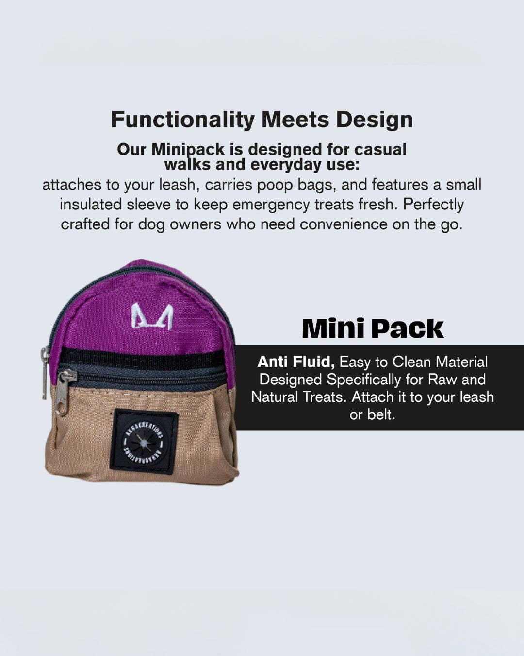 AkraCreations - Wholesale Pet Poop Bag Dispenser - Minipack – Dog Poop Bag Holder & Treat Pouch3