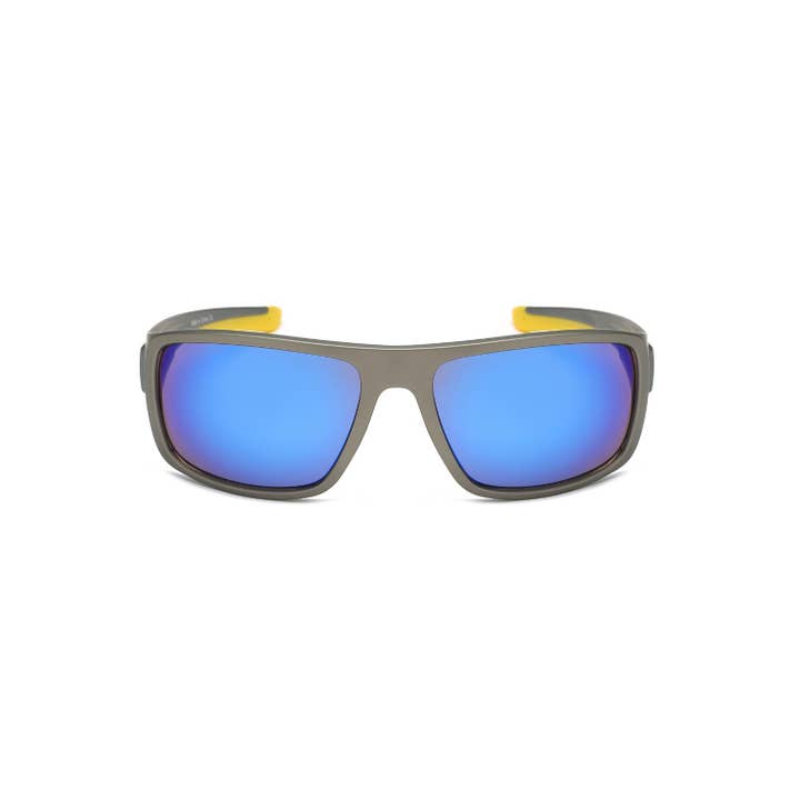 Cramilo Eyewear - Wholesale Sunglasses - Unisex - Rectangle Sport Wrap Around Sunglasses - Set of 48