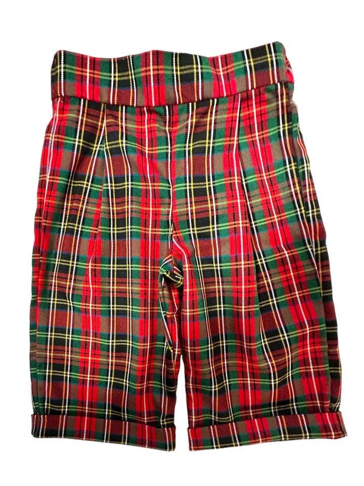 Pantalones cortos de tartán para venta al por mayor de La Boutique dei Bambini