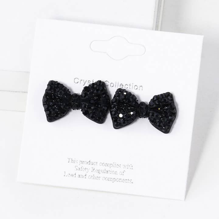 Sensibling Corp. - Wholesale Stud/Post Earrings - Crystal Rhinestone Bow Stud Earrings33