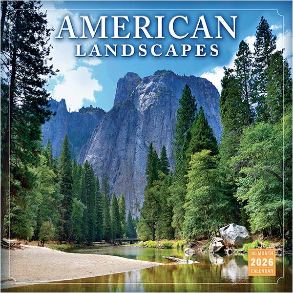 American Landscapes 2026 Wall Calendar for wholesale by Sellers Publishing
