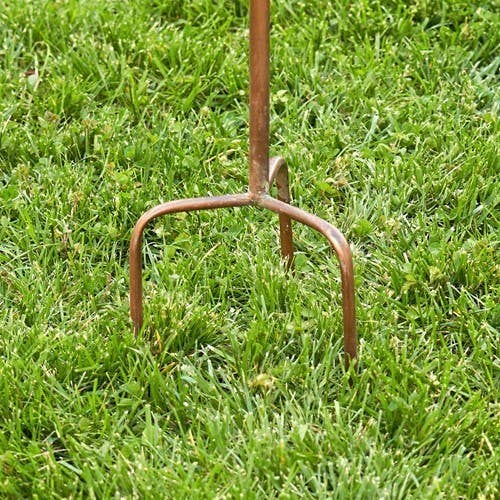 Zaer Ltd. International - Wholesale Bird House - Tall Bungalow Copper Birdhouse Stake - Fall Garden Decor5