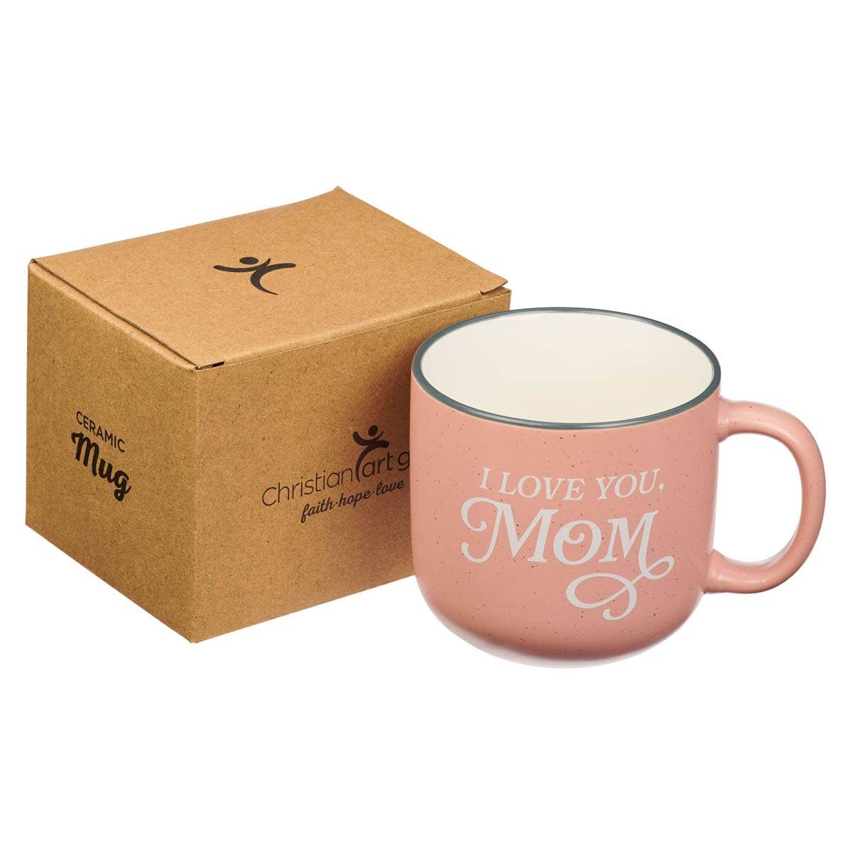 Christian Art Gifts - Wholesale Coffee Mug - Mug Pink I Love You, Mom Prov. 31:251