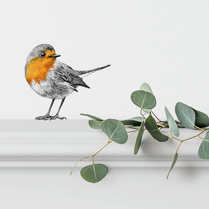 Fine Forest – wholesale Wall decor – Kids & Baby – Goldfinch and red robin wall sticker set3