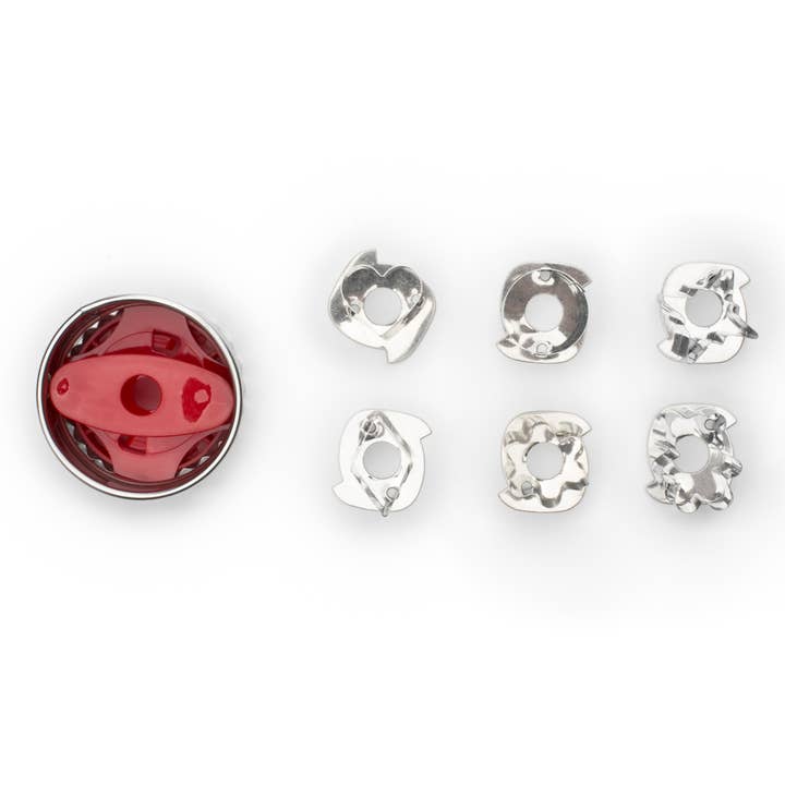 Fox Run Brands - Wholesale Cookie Cutter - Fox Run Linzer Cookie Cutter Set, 6-Piece, 2.5" x 1.75"