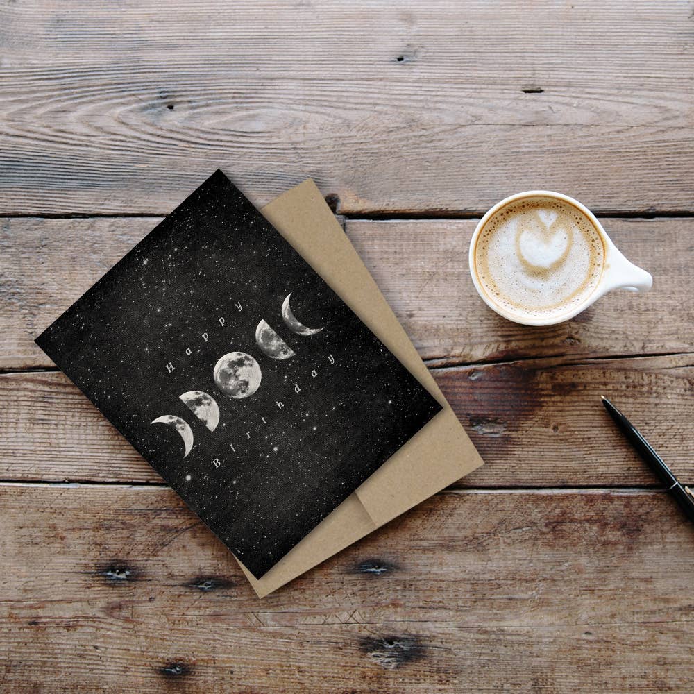 The Galek Sea - Wholesale Birthday Card - Happy Birthday Moon Phase Card2