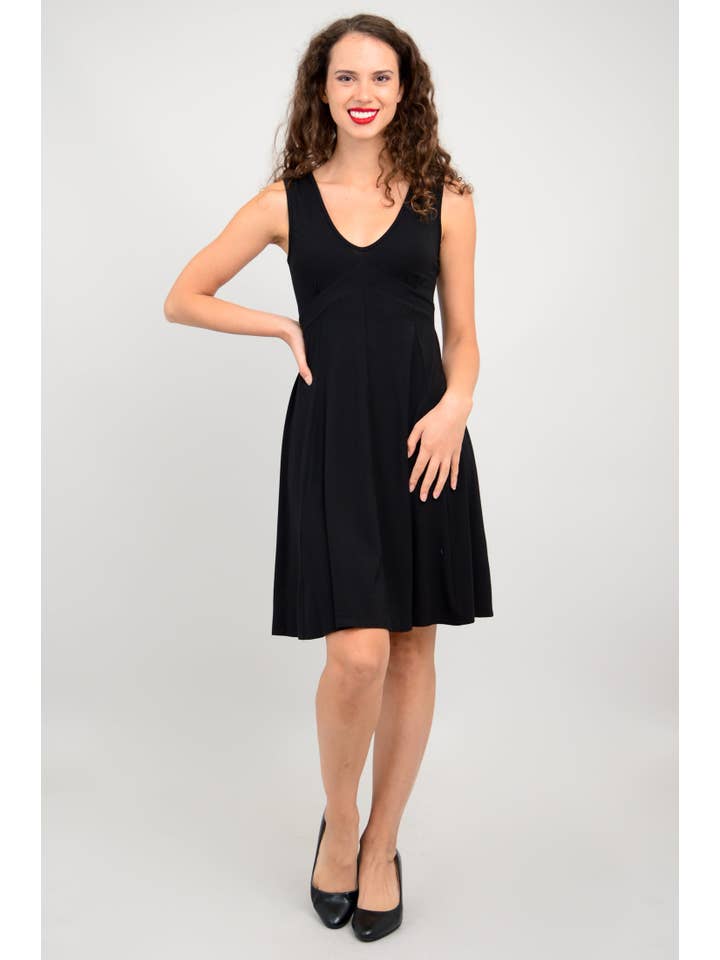 Blue Sky Clothing Co LLC – wholesale Dress – Women's – Pamela Dress, Black, Bamboo6