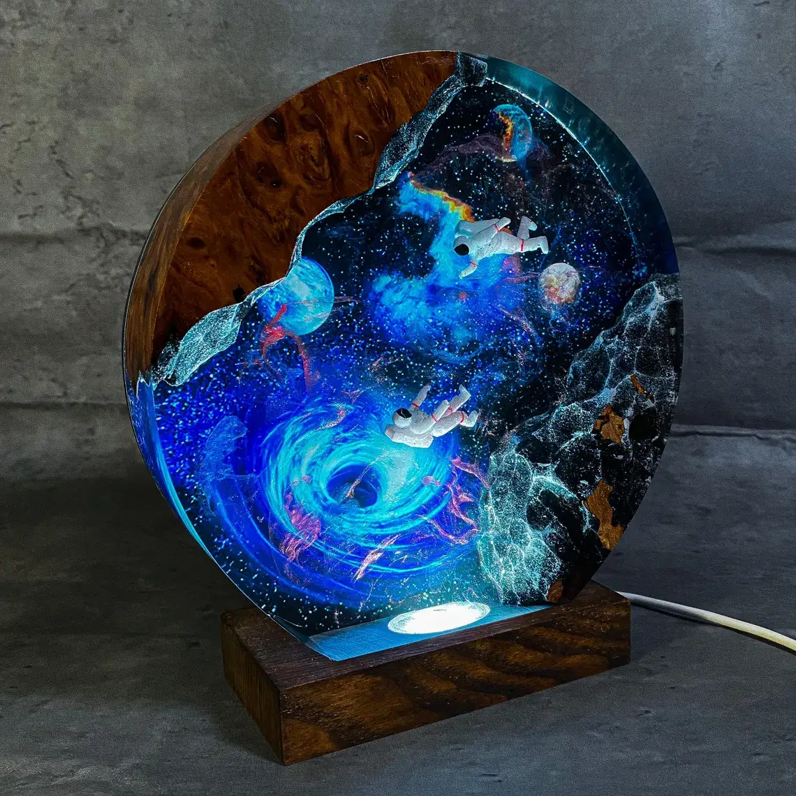 Merchemy - Wholesale Night Light - Astronaut Space Black Hole Galaxy Resin Night Light Lamp 3