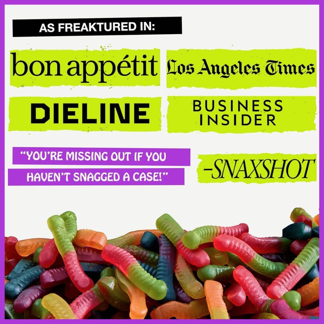 Rotten Candy - Wholesale Gummy - Original Gummy Worms Candy: GF, Prebiotics, Low Sugar5