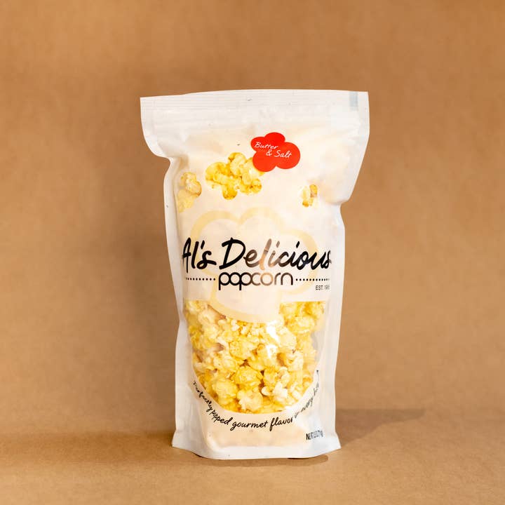 Al's Delicious Popcorn - Wholesale Popcorn - Butter & Salt Popcorn - 2.5oz