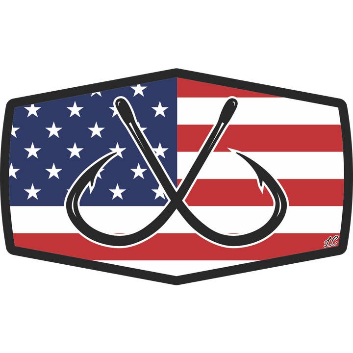 Pegatina gancho LC USA para venta al por mayor de Riverbed Threads