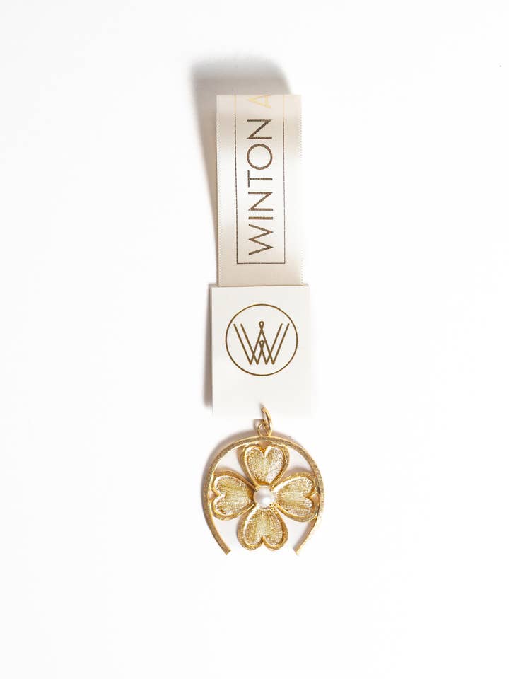 Lucky Horseshoe Statement Charm - Gold for wholesale by Winton and Waits