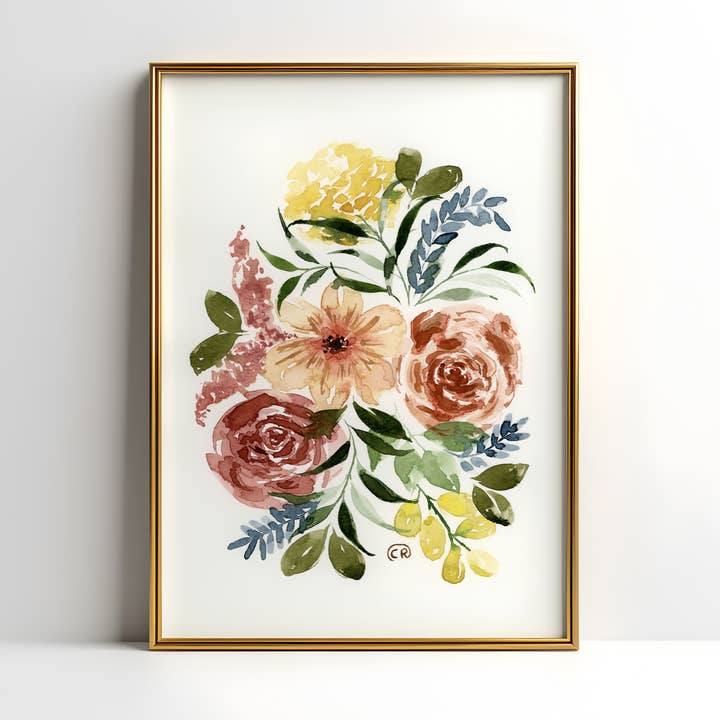 Impression d'art floral (03) pour la vente par Camelot Rose Art