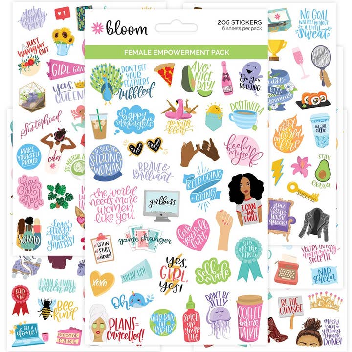 bloom daily planners - Wholesale Sticker - Planner Sticker Pack, Female Empowerment