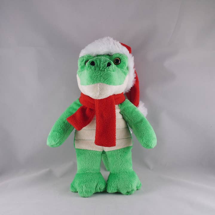 Plushland - Wholesale Christmas Decoration - Christmas animals with customizable scarf gator 12"