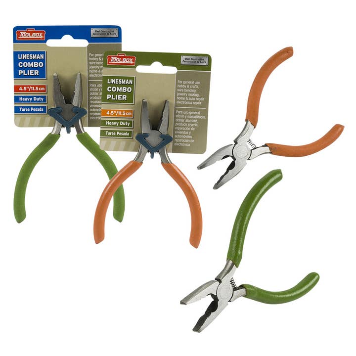 Deluxe Import Trading - Wholesale Tool set - Combination Plier- 4.5''- 2 Colors