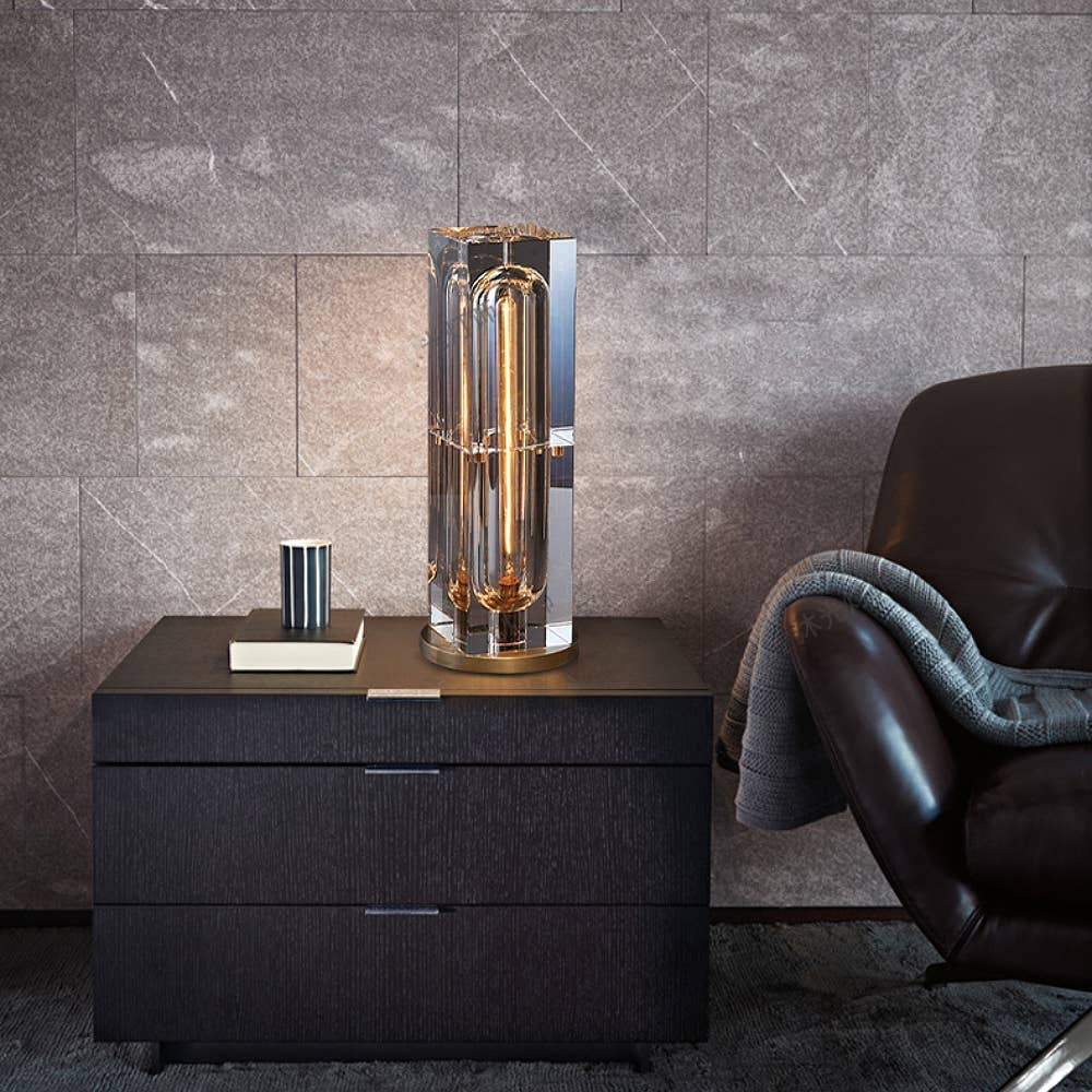 EP Design Lab - Wholesale Accent/Desk Lamp - Minimalist Crystal LED Table Lamp // Tall Cuboid6