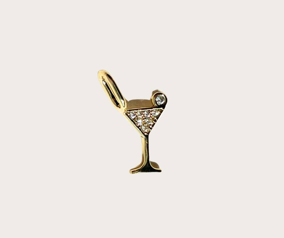 The Sis Kiss - Wholesale Individual Charm/Pendant - Martini Charm2