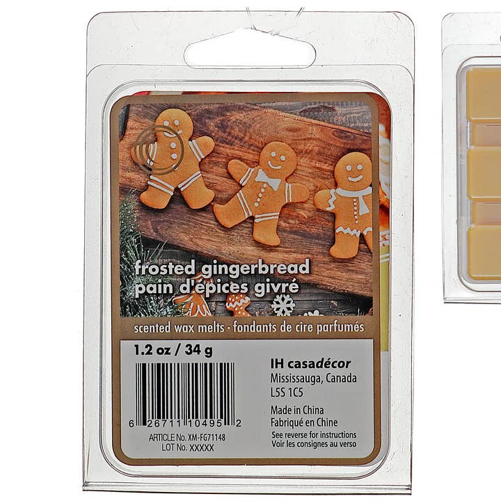 IH Casa Decor - Wholesale Wax melt - 6PK SCENTED WAX MELTS (FROSTED GINGERBREAD)0